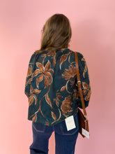 Load image into Gallery viewer, Chloe Forest Green Floral Top
