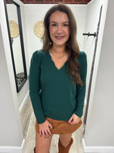 Load image into Gallery viewer, Jessica Scallop V-Neck Top