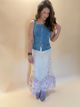 Load image into Gallery viewer, Lila Floral Print Maxi Lace Skirt