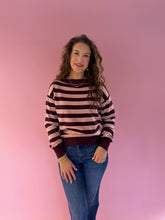Load image into Gallery viewer, Libby Stripe Boat Neck Sweater