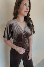 Load image into Gallery viewer, Kaisley Velvet Jumpsuit
