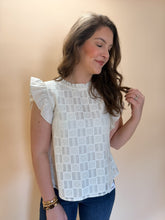 Load image into Gallery viewer, Cora Lace Ruffle Top