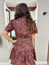 Load image into Gallery viewer, Adriana Brown Floral Dress