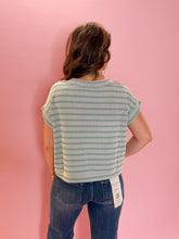 Load image into Gallery viewer, Adrian Raised Rib Striped Top