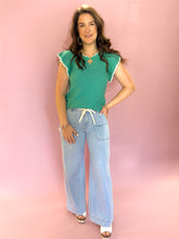 Load image into Gallery viewer, Skye Knit Blanket Stitch Top