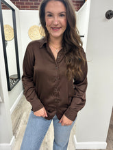 Load image into Gallery viewer, Brooke Satin Button Up Top