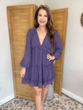 Load image into Gallery viewer, Lucie Purple Dress