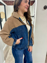 Load image into Gallery viewer, Illa Denim Sherpa Jacket