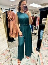 Load image into Gallery viewer, Brandi Teal Blue Jumpsuit