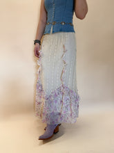 Load image into Gallery viewer, Lila Floral Print Maxi Lace Skirt