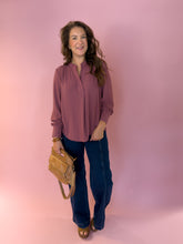 Load image into Gallery viewer, Gracelyn Mauve Blouse