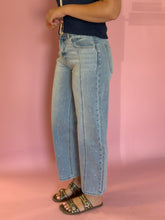 Load image into Gallery viewer, High Rise Embellished Barrel Denim