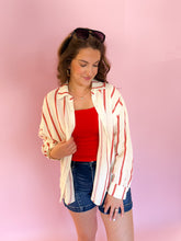 Load image into Gallery viewer, Leslie Stripe Gauze Button Down