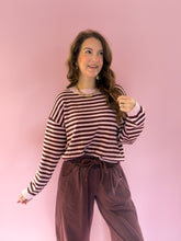 Load image into Gallery viewer, Avery Striped Pink Knit Top