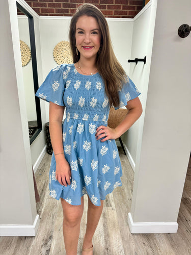 Alexis Dusty Blue Dress