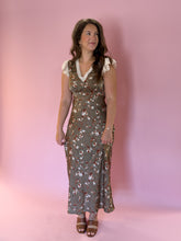 Load image into Gallery viewer, Madeline Olive Blossom Dress