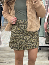 Load image into Gallery viewer, Hallie Leopard Skirt