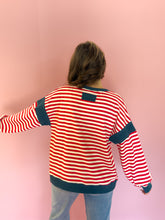 Load image into Gallery viewer, Tara Color Block Stripe Top