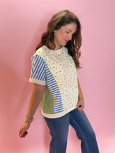 Load image into Gallery viewer, Layla Floral Color Block Top
