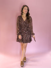 Load image into Gallery viewer, Olivia Floral Wrap Mini Dress