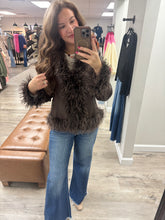 Load image into Gallery viewer, Mabel Pleather Fur Jacket