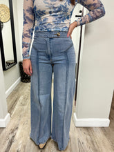 Load image into Gallery viewer, Violet Light High Waisted Wide Leg Jeans