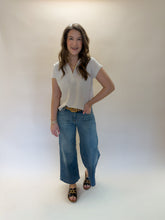 Load image into Gallery viewer, Brooklyn Stripe Khaki Top