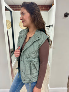 Megan Button Up Vest