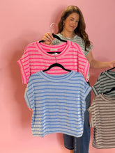 Load image into Gallery viewer, Adrian Raised Rib Striped Top