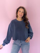 Load image into Gallery viewer, Opal Navy Crewneck