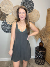 Load image into Gallery viewer, Tiffany Charcoal Dress