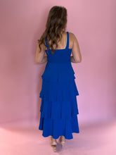 Load image into Gallery viewer, Kayla Royal Blue Tiered Dress