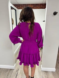 Claudia Magenta Dress