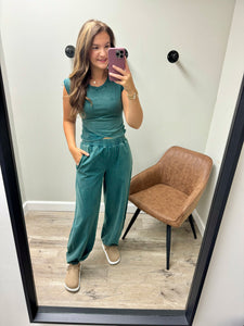 Amara Teal Top
