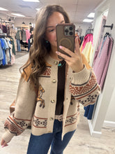 Load image into Gallery viewer, Madison Western Button Sweater