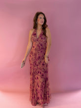 Load image into Gallery viewer, Carson Sangria Bloom Dress