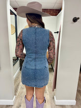 Load image into Gallery viewer, Jess Zip Up Denim Dress