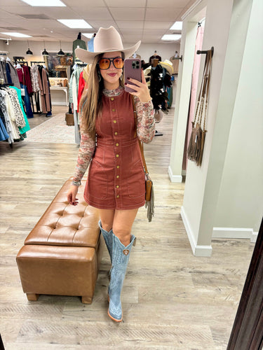 Mary Button Down Mini Dress