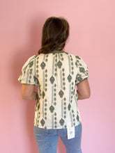 Load image into Gallery viewer, Olivia Sage Puff Sleeve Top