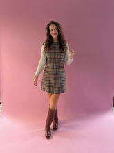 Load image into Gallery viewer, Gwen Mocha Plaid Dress
