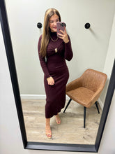 Load image into Gallery viewer, Julie Ribbed Sweater Midi Dress