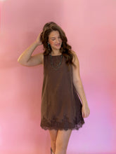 Load image into Gallery viewer, Molly Suede Lace Dress