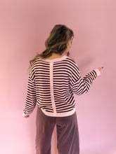 Load image into Gallery viewer, Avery Striped Pink Knit Top