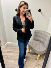 Load image into Gallery viewer, Holly Black Studded Blazer