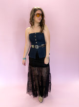 Load image into Gallery viewer, Lacey Denim Strapless Top