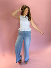 Load image into Gallery viewer, Miah Stripe Smocked Top