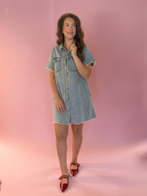 Load image into Gallery viewer, Taralyn Denim Button Up Dress