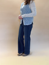 Load image into Gallery viewer, Mid Rise Wide Leg Front Seam Denim