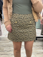 Load image into Gallery viewer, Hallie Leopard Skirt