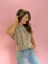 Load image into Gallery viewer, Lizzy Mocha Sweater Vest